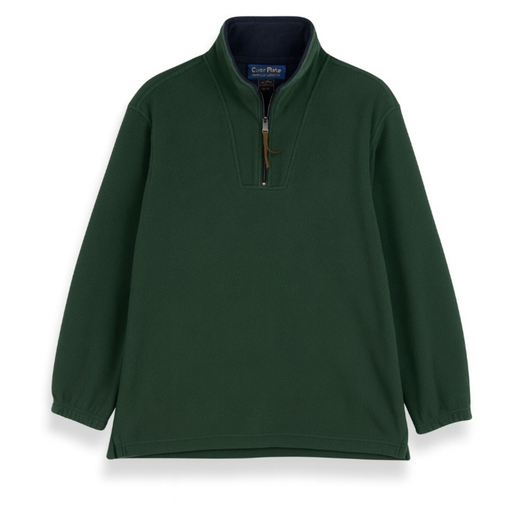Club Room XL Men's Green Quarter Zip Fleece Pullover Soft Classic Warm Layer